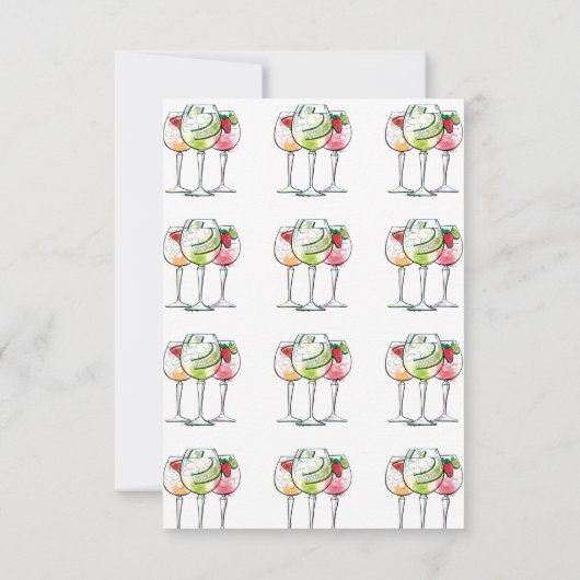 GINgle-Glocken| Weihnachten - Party Einladungen (Rückseite)