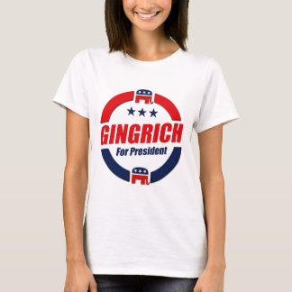 GINGRICH FÜR PRÄSIDENTEN (republikanisch) T-Shirt