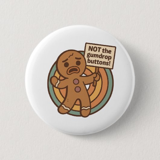 Gingy Christmas Button Pin (Vorderseite)