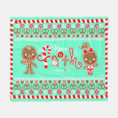 Gingy House 2021 Fleece Blanket (Vorderseite (Horizontal))