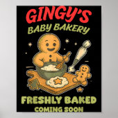 Gingy's Baby Bakery Freshly Baked Coming Soon Chri Poster (Vorne)