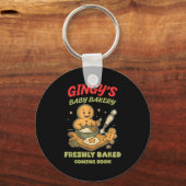 Gingy's Baby Bakery Freshly Baked Coming Soon Chri Schlüsselanhänger (Vorderseite)