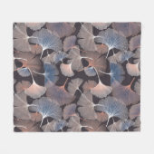 Ginhko verlasse Muster Fleecedecke (Vorderseite (Horizontal))
