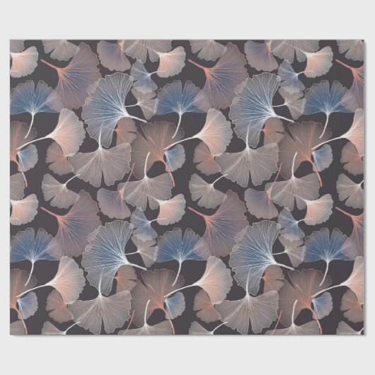 Ginhko verlasse Muster Geschenkpapier (Flach)