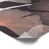 Ginhko verlasse Muster Poster (Ecke)