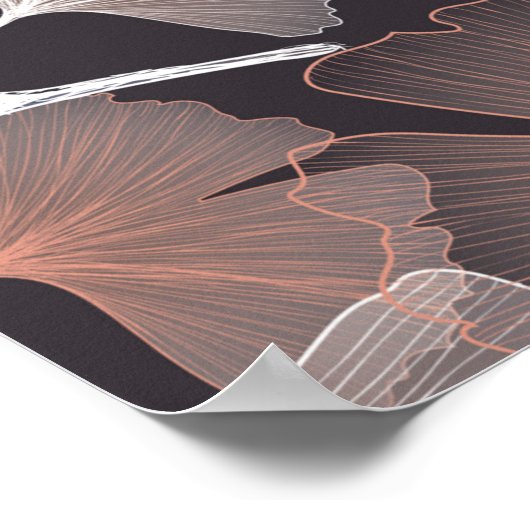 Ginhko verlasse Muster Poster (Ecke)