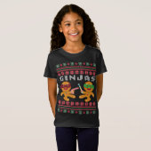 Ginjas Gingerbread Men Ugly Christmas Sweater T-Shirt (Vorne ganz)
