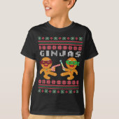 Ginjas Gingerbread Men Ugly Christmas Sweater T-Shirt (Vorderseite)
