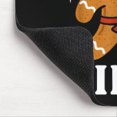 Ginjas Gingerbread Ninja Funny Christmas Cookie Bo Mousepad (Ecke)