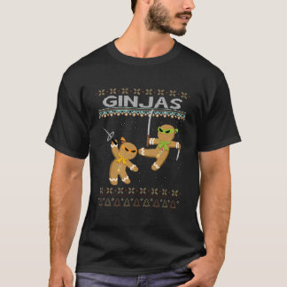 Ginjas Gingerbread Ninjas Hässlich T-Shirt