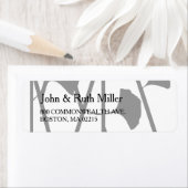 Ginkgo 2 Rücksendeadressen-Aufkleber für Blumenmus (Insitu)