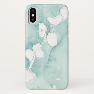 Ginkgo auf staubigem aquamarinem - Weiß Case-Mate iPhone Hülle