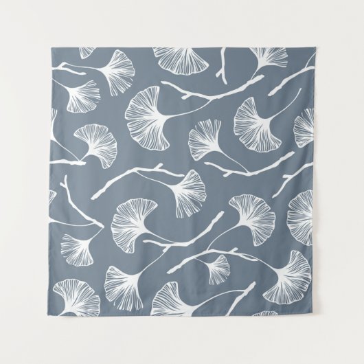 Ginkgo-Biloba-Blätter nahtlos Wandteppich (Vorderseite (Horizontal))