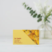 Ginkgo Biloba Blätter Visitenkarte (Stehend Vorderseite)