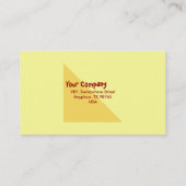 Ginkgo Biloba Blätter Visitenkarte (Rückseite)