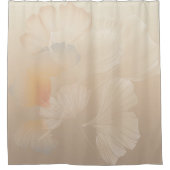 Ginkgo Biloba Botanische Abstrakte Grafik Pinselst Duschvorhang (Vorderseite)