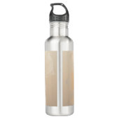 Ginkgo Biloba Botanische Abstrakte Grafik Pinselst Edelstahlflasche (Rückseite)