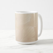 Ginkgo Biloba Botanische Abstrakte Grafik Pinselst Kaffeetasse (VorderseiteRechts)