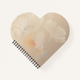 Ginkgo Biloba Botanische Abstrakte Grafik Pinselst Notizblock