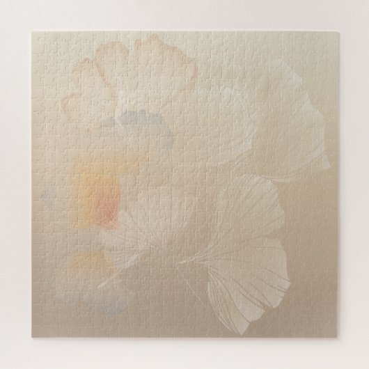 Ginkgo Biloba Botanische Abstrakte Grafik Pinselst Puzzle (Vertikal)