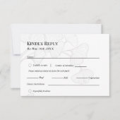 Ginkgo Biloba Dream Wedding Response Card RSVP Karte (Vorderseite)