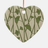 Ginkgo biloba keramikornament (Hinten)