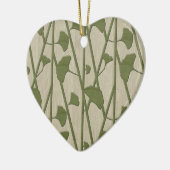 Ginkgo biloba keramikornament (Links)