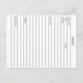 Ginkgo Biloba Medicinal Herb Study Postkarte (Rückseite)