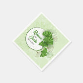 Ginkgo Biloba Modern Boho Serviette (Ecke)
