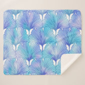 Ginkgo Biloba Verlasse Herbstmuster Sherpadecke (Vorderseite (Horizontal))