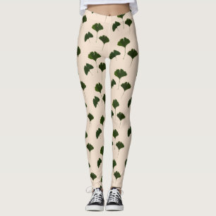Ginkgo Biloba Verlasse Pattern Legging Leggings