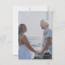 Ginkgo Biloba Whimsical Flat Save the Date Card