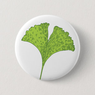 Ginkgo-Blatt-Knopf Button