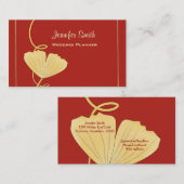 Ginkgo-Blatt-Visitenkarte Visitenkarte (Vorne/Hinten)