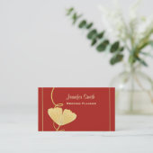 Ginkgo-Blatt-Visitenkarte Visitenkarte (Stehend Vorderseite)