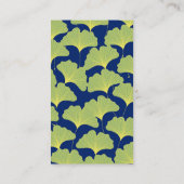 Ginkgo-Blätter 1 Visitenkarte (Rückseite)