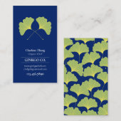 Ginkgo-Blätter 1 Visitenkarte (Vorne/Hinten)
