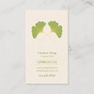 Ginkgo-Blätter 2 Visitenkarte