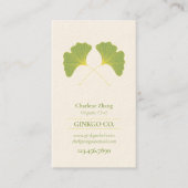 Ginkgo-Blätter 2 Visitenkarte (Vorderseite)