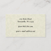 Ginkgo-Blätter 2 Visitenkarte (Rückseite)