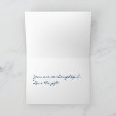 Ginkgo-Blätter auf Beschaffenheit dankt Ihnen zu Dankeskarte (Innenseite)