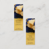 Ginkgo-Blätter auf Beschaffenheits-Lesezeichen Mini Visitenkarte (Vorne/Hinten)