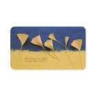 Ginkgo-Blätter auf Büttenpapiermamma