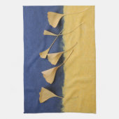 Ginkgo-Blätter auf handgearbeitetem Papier Handtuch (Vertikal)