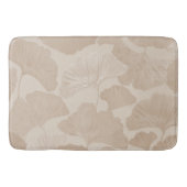 Ginkgo-Blätter Beige Traum 2 Badematte (Vorderseite)