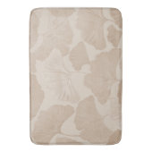 Ginkgo-Blätter Beige Traum 2 Badematte (Vorderseite Vertikal)
