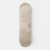 Ginkgo-Blätter Beige Traum 2 Skateboard (Vorderseite)