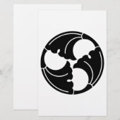 Ginkgo-Blätter Briefpapier (Vorne/Hinten)