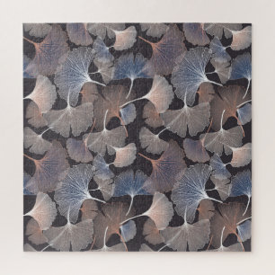 Ginkgo-Blätter: elegantes natürliches Muster. Puzzle