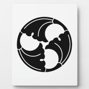 Ginkgo-Blätter Fotoplatte